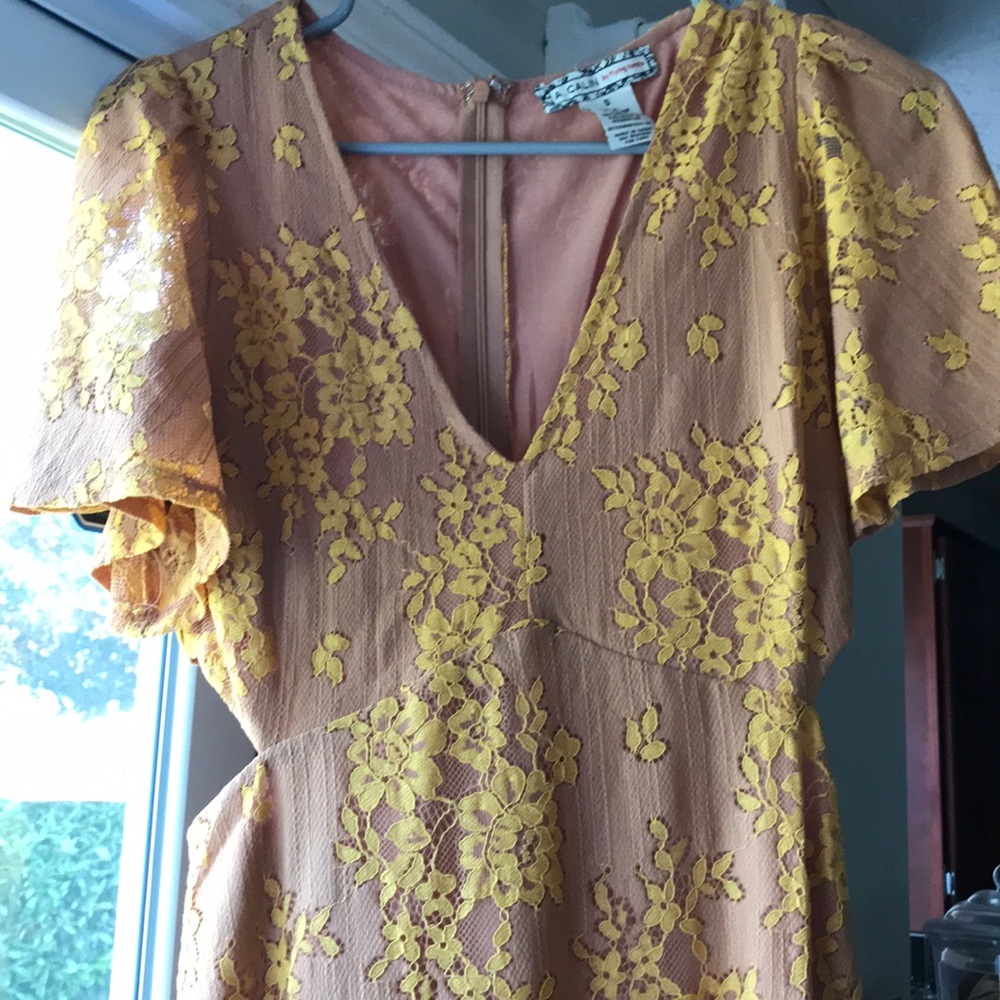 Side Cut Out Lace Dress
